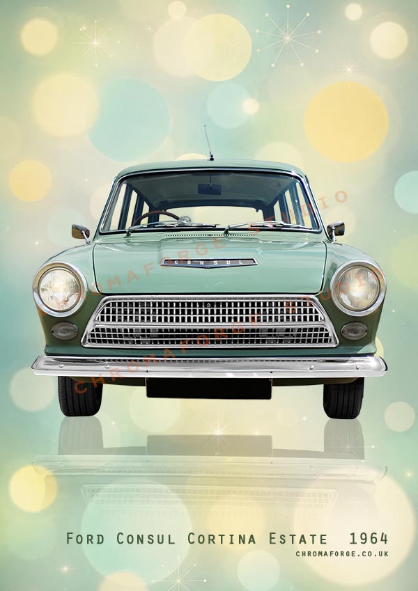 Ford Consul Cortina - Classic Car Print