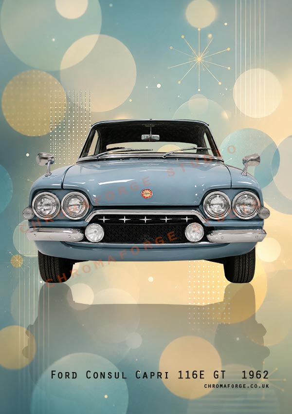 Ford Consul Capri - Classic Car Print