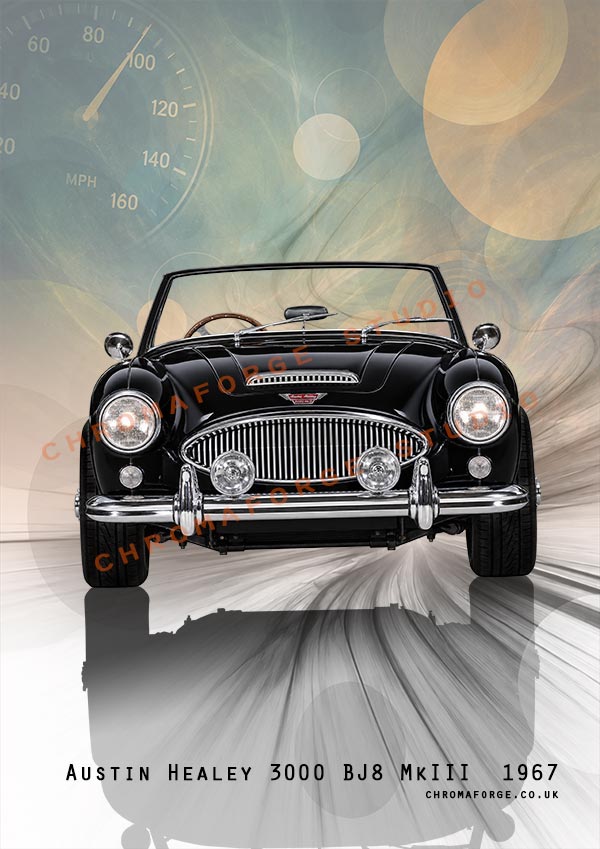 Austin Healey 3000 - Classic Car Print