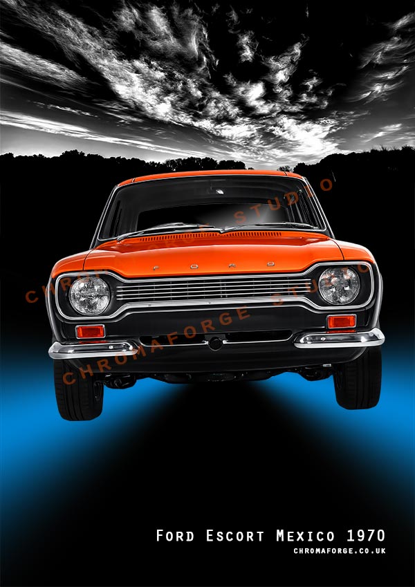 Ford Escort - Classic Car Print