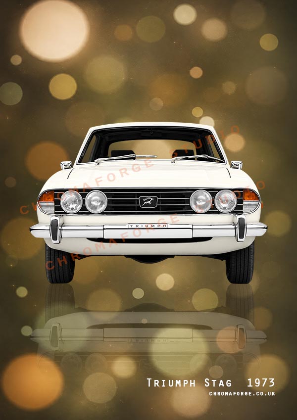 Triumph Stag - Classic Car Print