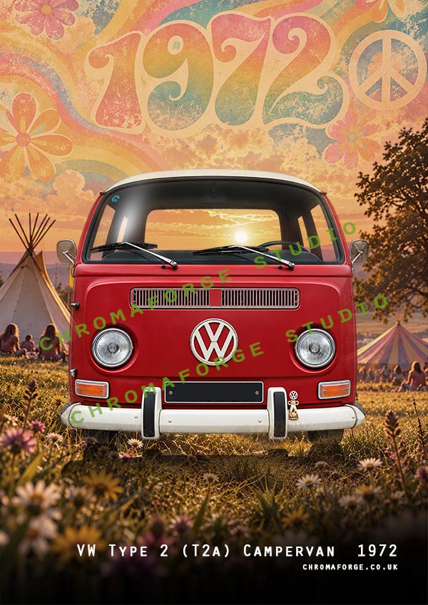 VW Camper T2A - Classic Car gifts for Him